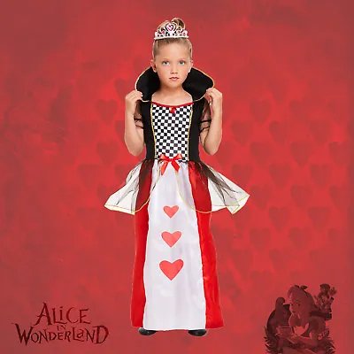 £10.50 • Buy Girls Alice In Wonderland Fancy Dress - Queen Of Hearts World Book Day Costume