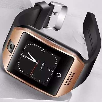 Q18 Android Smart Watch With Camera Bluetooth Wrist Watch • £22.99