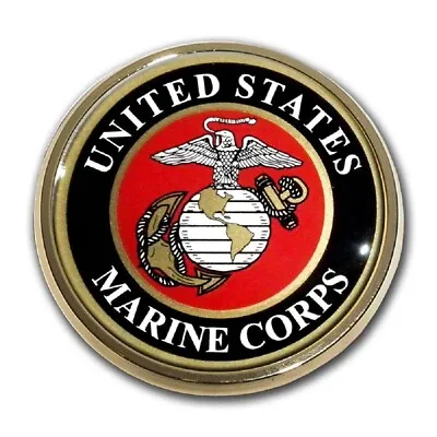 NEW U.S. Marine Corps Seal Chrome Metal Car Truck Auto Emblem. • $16.95