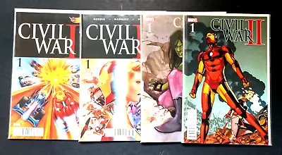 Marvel Civil War Ii Lot Of 4 Variant Covers Hot Wheels / Marquez / Noto & Battle • $8