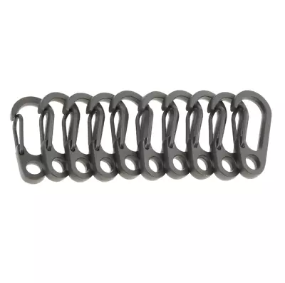 10Pcs Mini Carabiner Clip Snap Spring Clasp Hook Keyring Camping Karabiner  • $7.99