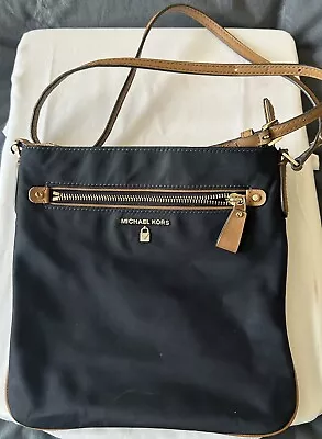 Michael Kors Kelsey Navy Nylon Crossbody Purse-Bag With Adjustable Strap • $19.99