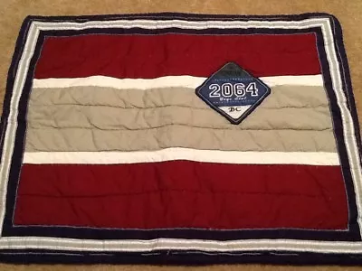 New Pottery Barn Kids All-star Sport Standard Pillow Sham Red Blue Beige Nip Nwt • $20