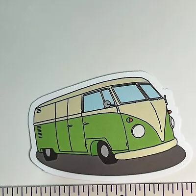 $4.99 • Buy Lemon  Lime Road Trip VW Hippie Bus Vinyl Sticker Decal ThinkBomb Free Ship