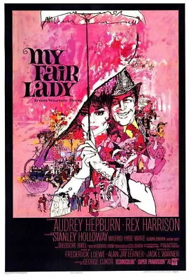 67521 My Fair Lady Movie AudreyRex Harrison Wall Decor Print Poster • $14.95