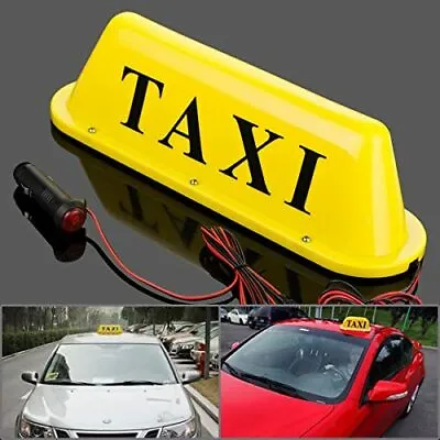 $24.99 • Buy 12V Magnetic Waterproof Taxi Cab Roof Top Illuminated Sign Car White Led Light 