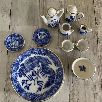 Miniature Tea Set Blue Rose Willow • $24