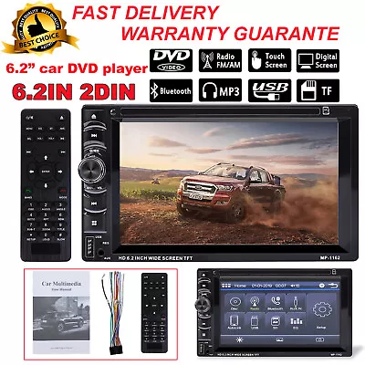 6.2  Car Radio Stereo Radio Carplay Car Stereo Touch Screen Double 2Din+Camera • $120.84