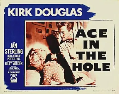 Ace In The Hole 1951 Dvd. Kirk Douglas. Copy Of Public Domain Film. Disc Only • £3.95