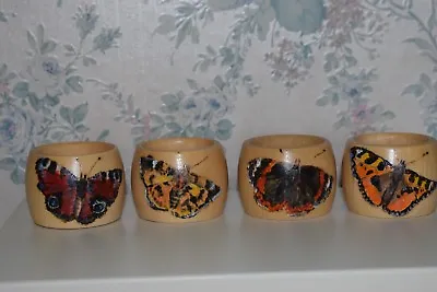 £11.50 • Buy Wooden Napkin Rings Hand Painted And Pyrography. MADE TO ORDER.All Unique.