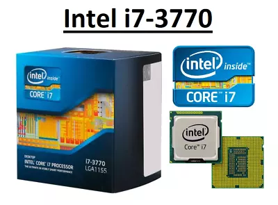 Intel Core I7-3770 SR0PK Quad Core Processor 3.4 GHz Socket LGA1155 77W CPU   • £89.98