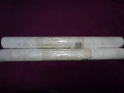 Laura Ashley Josette White Wallpaper  X 2 Rolls Batch W095396 A/1 • £55