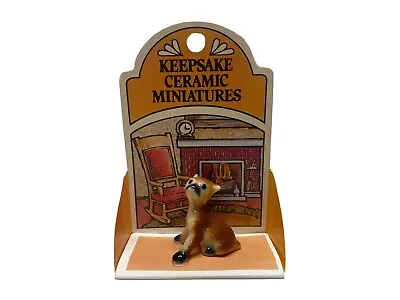 Vintage Wallace Berrie & Co 1975 Keepsake Ceramic Miniatures Dog 2812 Figures • $15.97