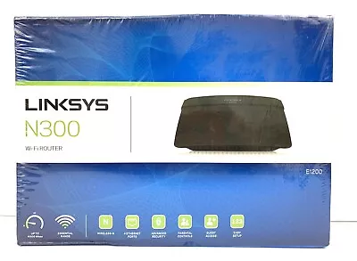 New Sealed Linksys E1200 300 Mbps 4-Port 10/100 Wireless N Router • $25.99