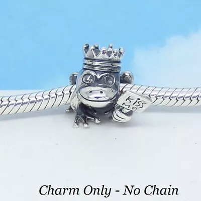 Frog Prince European Charm Solid 925 Sterling Silver Fp190808 • £28.89