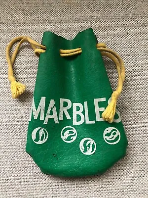Vintage MCM Marbles Green Brown Drawstring Pouch Bag ONLY • $19.50
