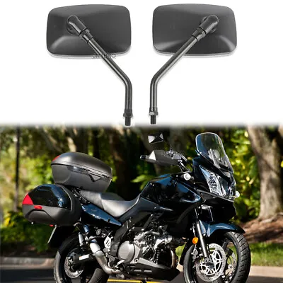 For Suzuki V-Strom DL650 DL1000 DL1050 Motorcycle Rear View Mirrors 10MM Black • $25.43