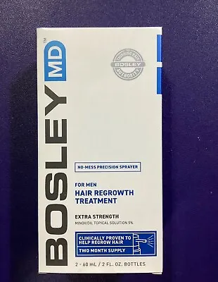 NEW Bosley MD Men Hair Regrowth Treatment Extra Strength Fast SHIPPING! NEW 4/24 • $11.77