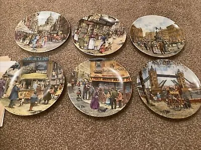 6 X Davenport Pottery Cries Of London Collector Plates 1-6 In Series • £18