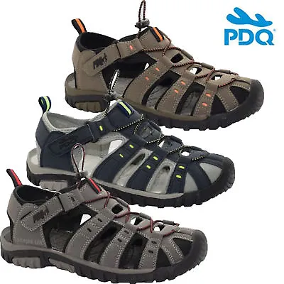 Mens Hiking Sandals Closed Toe Walking Trail Desert Toggle Beach Summer Strap Sz • £24.95