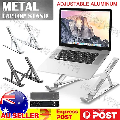 $13.82 • Buy Portable Adjustable Metal Laptop Stand Foldable Desktop Tripod Tray  AU