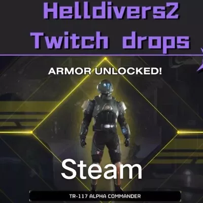HELLDIVERS 2 TR-117 Alpha Commander Twitch Drops On SteamPC - Region Free • $3.99