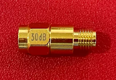 30 DB - Fixed Attenuator SMA Male To SMA Female Up To 3 GHz Rated To 2 Watts Wit • $10