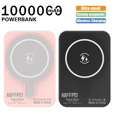 1000000mAh Power Bank Magnetic BatteryPack Wireless Charger For IPhone 15/14/13 • $14.99
