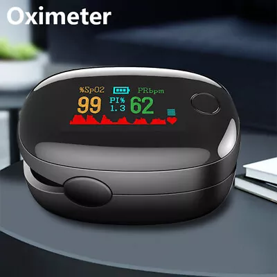 Oximeter Heart Rate Monitor Blood Oxygen SpO2 Finger Pulse Saturation Meter New • $8.51