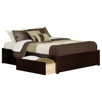 $756.58 • Buy AFI Concord Queen Storage Platform Bed In Espresso