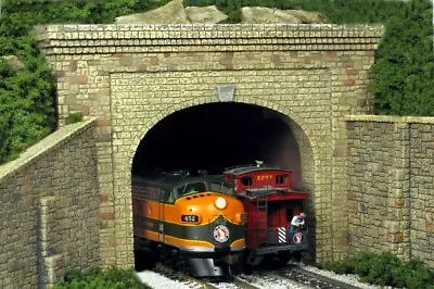 Monroe Models ~ N Scale ~ Tunnel Portal Random Stone Double Track ~ 213 • $19.72