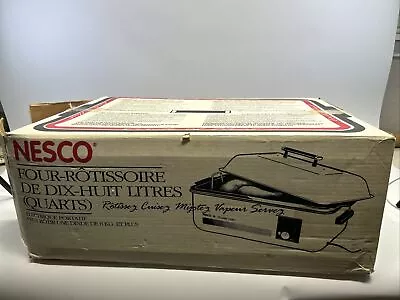 VTG NESCO 5 Pc 18 Qt Buffet Server/ Bake Kit: Roaster OvenBake CookSteam(P9) • $99.99