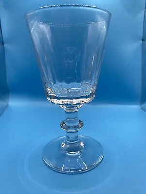 VINTAGE CUT GLASS OR CRYSTAL CLARET/WINE GOBLET PETAL PATTERN STEMWARE 6.5” Tall • $19.99