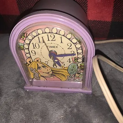 Vintage Lavender Disney Character Miss Piggy Electric Clock • $30.50