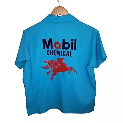 Mobil Chemicals Imperial Vintage Bowling Shirt Size 36/Small • $249.99