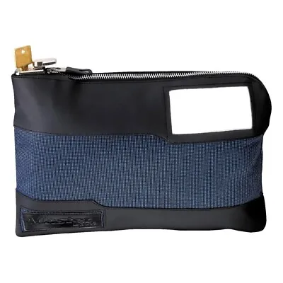 Master Lock 7120D Money Bag With Key Lock 11 1/2  Long Blue • $18.32