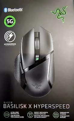 Razer Basilisk X Hyperspeed Wireless Optical Gaming Mouse Black • $40.99