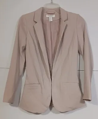 H&M Women's Blazer Size US 4 Open Front Casual Long Sleeve Light Color. • $13