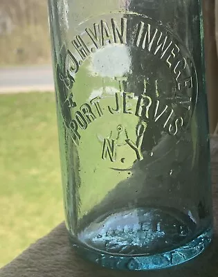 1870's PORT JERVIS NY Blob Top Beer:  A.& J.H. VAN INWEGEN  Terrific Condition. • $9.99