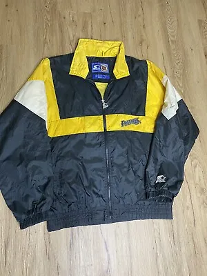 Vintage 90s Pittsburgh Penguins Starter Jacket Windbreaker Large Full Zip • $40