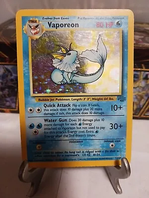 Pokémon TCG Vaporeon Jungle 12/64 Holo Unlimited Holo Rare • $7.99