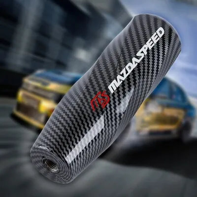 JDM MAZDASPEED Carbon Fiber Shift Knob Stick Transparent Manual Gear Shifter • $19.88