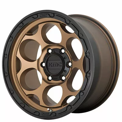 (4) 17x9  KMC Wheels KM541 Dirty Harry Bronze W Satin Black Lip Off Road(B32) • $1116