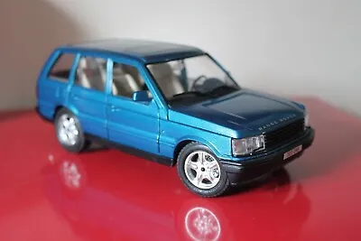 Burago 7.3” RANGE ROVER 2001 Diecast Model Toy BLUE Diecast CAR Italy 1/24 • £35
