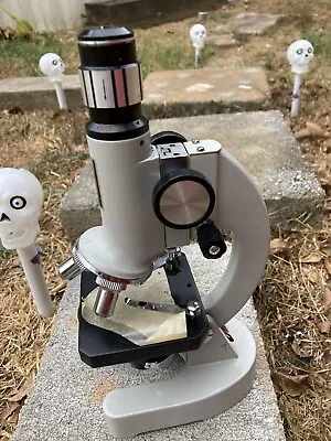 Vintage Mayflower 50x-1200x Metal Microscope ..No Box Due To Bottom Unstable.. • $57