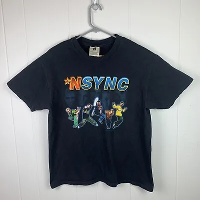 Vintage 1999 Winterland NSYNC Band Shirt Black Mens Large • $85