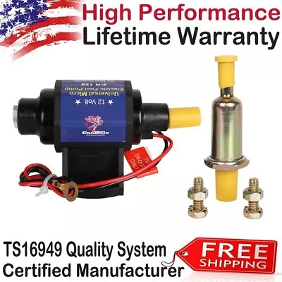 $23.99 • Buy Universal Electric Inline Fuel Pump Carburetor 4-7 PSI 32 GPH Gas Diesel Alcohol