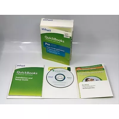 QuickBooks Pro 2010 Full Retail W/ License And Product Keys Windows XP Vista 7 • $200