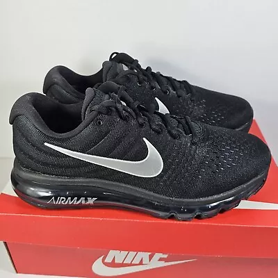 Nike Air Max 2017 Black Anthracite Grey White 849559-001 S 9.5 • $120