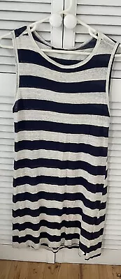 Bassike Striped Tank TShirt Dress-xl • $19